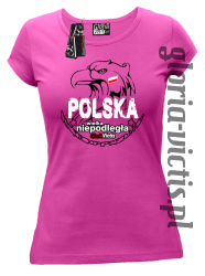 Polska Wielka Niepodległa - Koszulka damska - fuksja