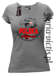 Polska Wielka Niepodległa - Koszulka damska - szary