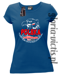 Polska Wielka Niepodległa - Koszulka damska - niebieski