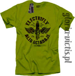 Electrifly Alto Octanaje - Koszulka męska kiwi