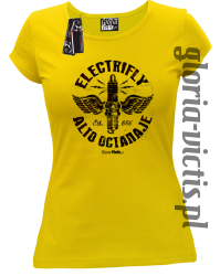 Electrifly Alto Octanaje - Koszulka damska żółta 