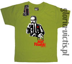 The Józef Piłsudski Modern Style - koszulka dziecięca - kiwi