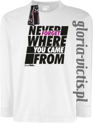 Never Forget Where You Came From - Longsleeve dziecięcybiały 