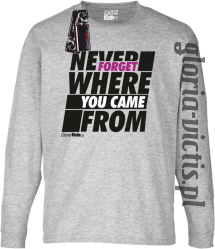 Never Forget Where You Came From - Longsleeve dziecięcy melanż 