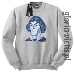 Mikołaj Kopernik Money Design - Bluza męska standard bez kaptura melanż 