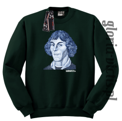 Mikołaj Kopernik Money Design - Bluza męska standard bez kaptura butelkowa 