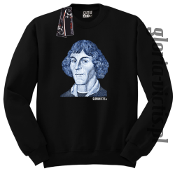 Mikołaj Kopernik Money Design - Bluza męska standard bez kaptura czarna 
