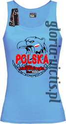 Polska Wielka Niepodległa - Top damski - błękitny