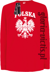 POLSKA herb Polski standard - czerwony