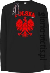 POLSKA herb Polski standard - czarny