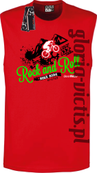 Rock and Roll Bike Ride EST 1765 - Bezrękawnik męski  - czerwony