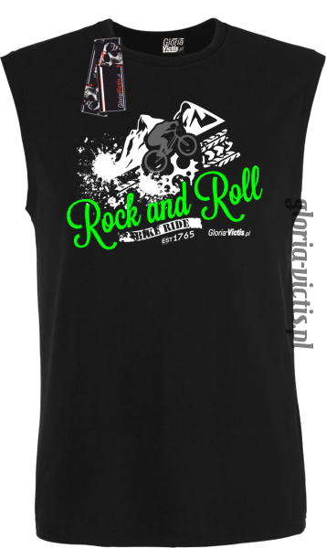 Rock and Roll Bike Ride EST 1765 - Bezrękawnik męski  - czarny