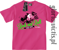 Rock and Roll Bike Ride EST 1765 - Koszulka dziecięca - różowy