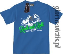 Rock and Roll Bike Ride EST 1765 - Koszulka dziecięca - niebieski