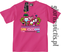 San Escobar Diplomatic Country - Koszulka dziecięca - różowy