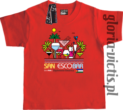 San Escobar Diplomatic Country - Koszulka dziecięca - czerwony