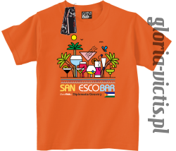 San Escobar Diplomatic Country - Koszulka dziecięca - pomarańczowy