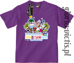 San Escobar Diplomatic Country - Koszulka dziecięca - fioletowy