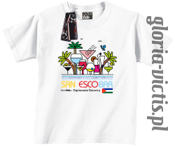 San Escobar Diplomatic Country - Koszulka dziecięca - biały