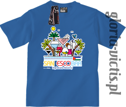 San Escobar Diplomatic Country - Koszulka dziecięca - niebieski